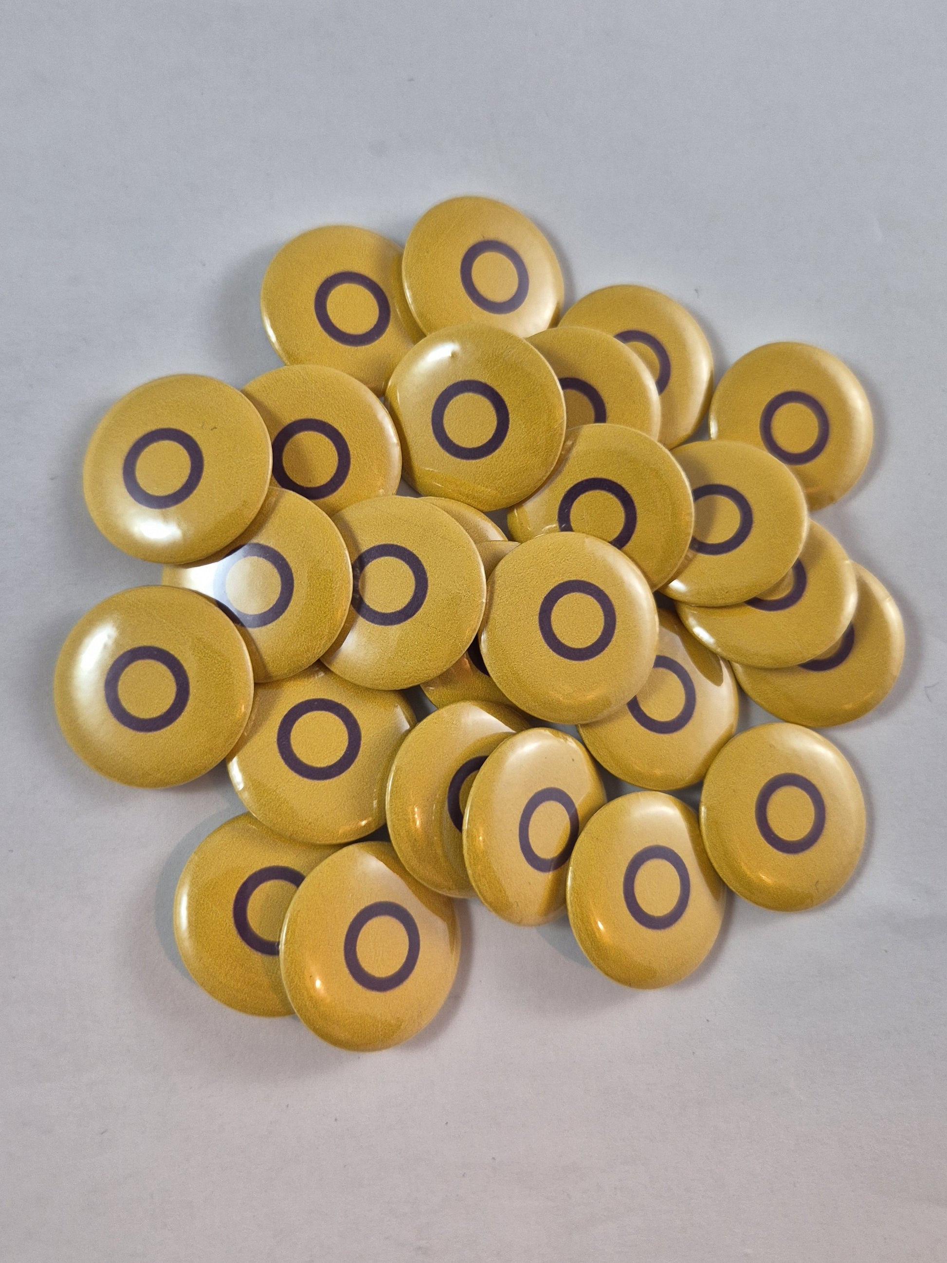 Intersex pride pin